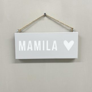 Kyltti Mamila / vaaleanharmaa