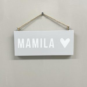 Kyltti Mamila / vaaleanharmaa